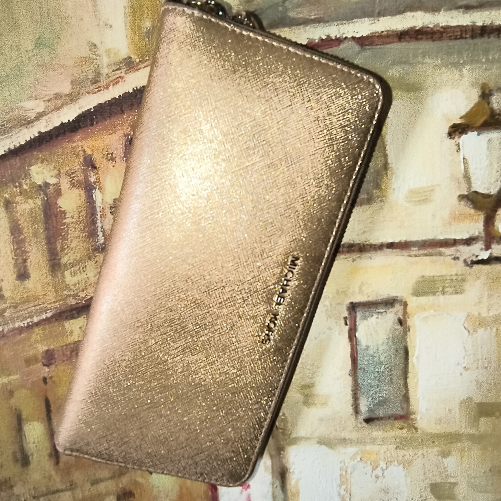 Gold Michael Kors Women's Wallet
